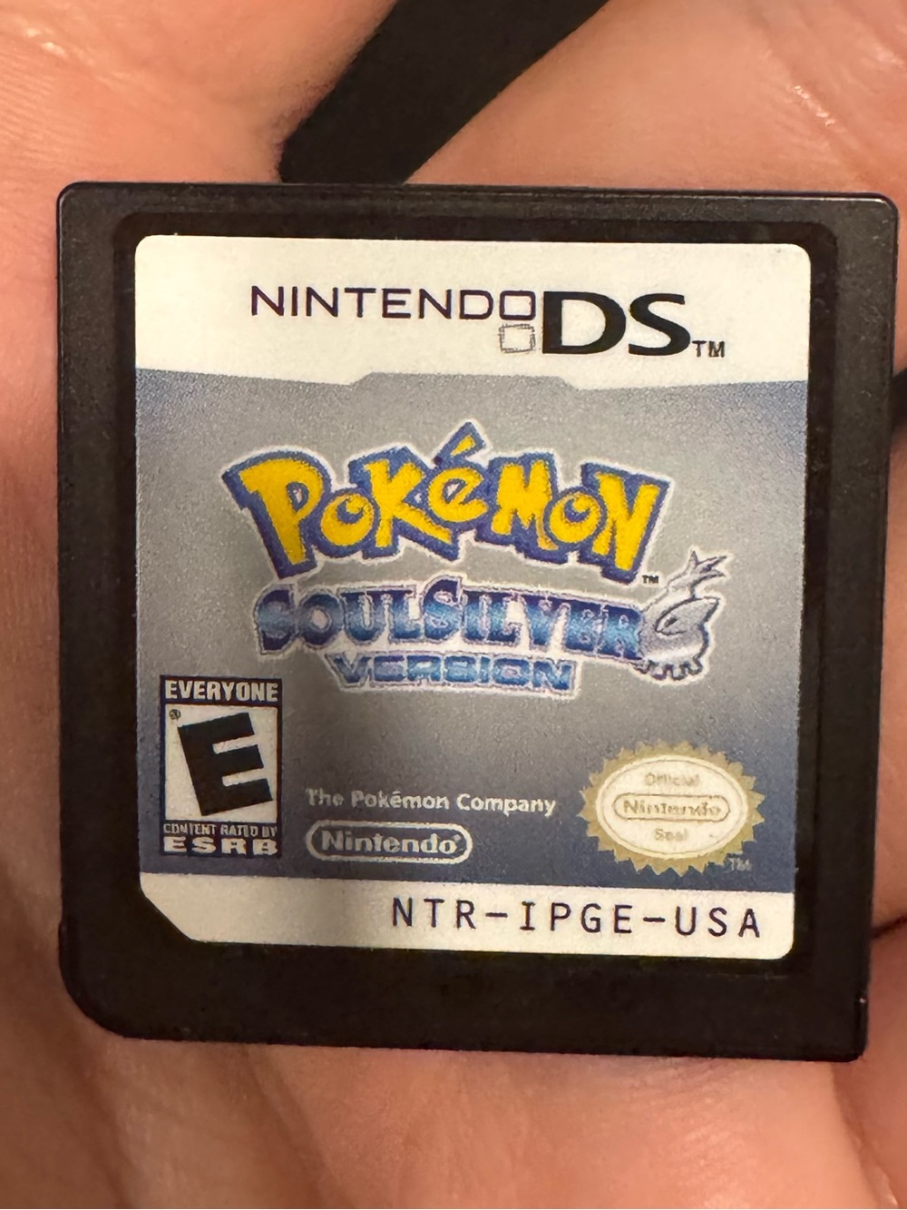 Nintendo DS Pokémon SoulSilver Cartridge Rare (Black/White/Blue Label)